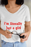 Just a Girl - Round-neck Tee (Women)